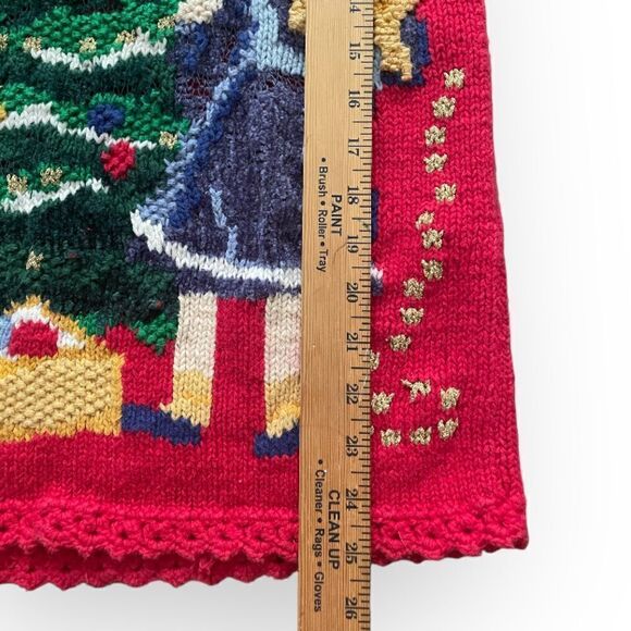 Private collection by Carolina colours red ugly sweater size S - Picture 3 of 6